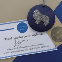 Shetland Sheepdog Wooden Disk -Sheltie Christmas Decoration- Sheltie Ornament - Tree Decor Mum Gift - thumbnail 4