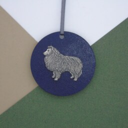 Shetland Sheepdog Wooden Disk -Sheltie Christmas Decoration- Sheltie Ornament - Tree Decor Mum Gift - thumbnail 3