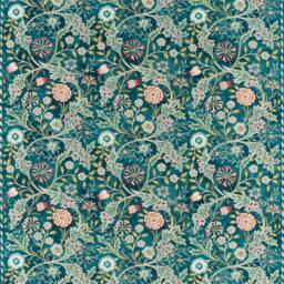 Morris & Co Wilhelmina Door Curtain Teal