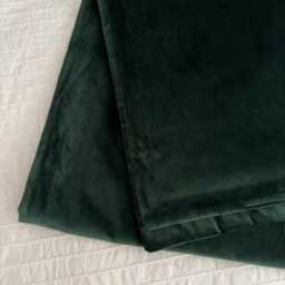 Dark Green Velvet Bed Runner Soft Luxurious Scarf Hotel Style Bedding Decor - thumbnail 4