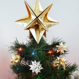 Papyrus Origami Christmas Tree Topper - Gold Star, Classic, Xmas, Modern, Traditional, Classy, Timeless, Original - thumbnail 3