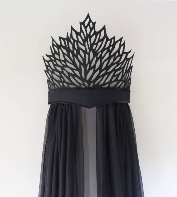 Fantasy Black Bed Crown Canopy. Only One & The Last Is Available Ready To Ship - image 1