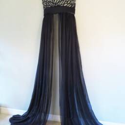 Fantasy Black Bed Crown Canopy. Only One & The Last Is Available Ready To Ship - thumbnail 3