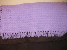 Crochet Baby Blanket ~ Lilac - Thick Yarn & Larger Blanket