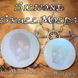 Silicon Mold Skull - Sculpture Study Help To Make Head Inner Core For Polymer Clay Small Size 16 - thumbnail 2