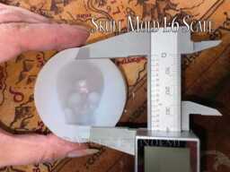 Silicon Mold Skull - Sculpture Study Help To Make Head Inner Core For Polymer Clay Small Size 16 - thumbnail 1