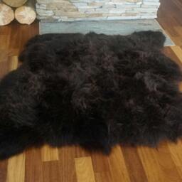 Giant Sheepskin Double X Brown Throw Genuine Leather Sheep Skin 50 - thumbnail 3