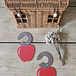 Apple Theme Baby Closet Dividers - Nursery Clothing Organizers For Newborn Toddler - thumbnail 3
