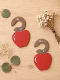 Apple Theme Baby Closet Dividers - Nursery Clothing Organizers For Newborn Toddler