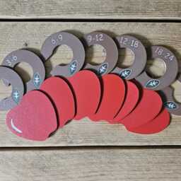 Apple Theme Baby Closet Dividers - Nursery Clothing Organizers For Newborn Toddler - thumbnail 4