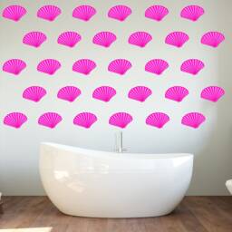 Seashells Wall Decor - Nautical Decals Sea Shell Vinyl Stickers, Beach Theme Vwaq-Pof2 - thumbnail 3