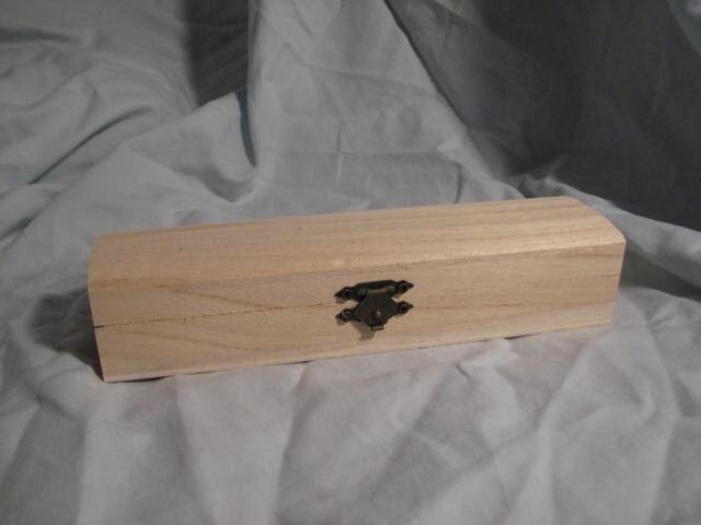 Custom Wood Burned Design Pencil Box - image 1
