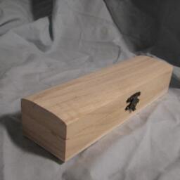 Custom Wood Burned Design Pencil Box - thumbnail 2