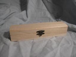 Custom Wood Burned Design Pencil Box - thumbnail 1