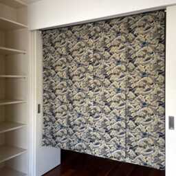 Kanagawa Grate Wave Noren Curtain, Hokusai Tapestry, Japanese Tsunami Fabric, Curtain Order Made, Doorstep - thumbnail 3