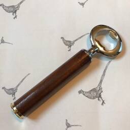Purdey Shotgun Shell Solid Walnut Wood Bottle Opener - thumbnail 2