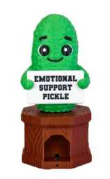 Emotional Support Talking Pickle - Press The Button For 100+ Supportive Voice Lines Novelty Toy Funny Gift Coworkers & Friends - thumbnail 2