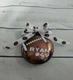 Football Ornament/ Christmas/ Sports Gift/ Personalized Decor