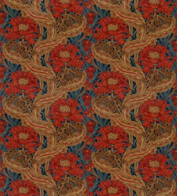 Gp J Baker Brantwood Arts & Crafts Velvet Door Curtain