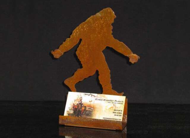 Bigfoot Sasquatch Yeti Silhouette Business Card Holder - Free Shipping in Us - image 1