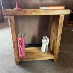 Solid Wood Narrow End Table - Multiple Sizes Colors Sofa Side - thumbnail 3
