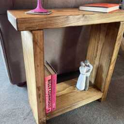 Solid Wood Narrow End Table - Multiple Sizes Colors Sofa Side - thumbnail 2