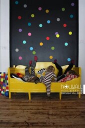 Colorful Polka Dots Wall Decal Wallpaper Removable Sticker Suitable For Baby Kids Room Nursery - thumbnail 1