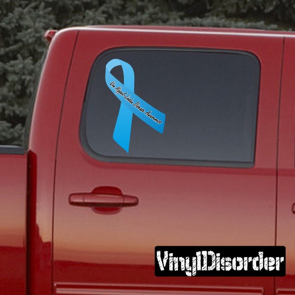Von Hippel Lindau Disease Awareness Ribbon Vinyl Wall Decal Or Car Sticker