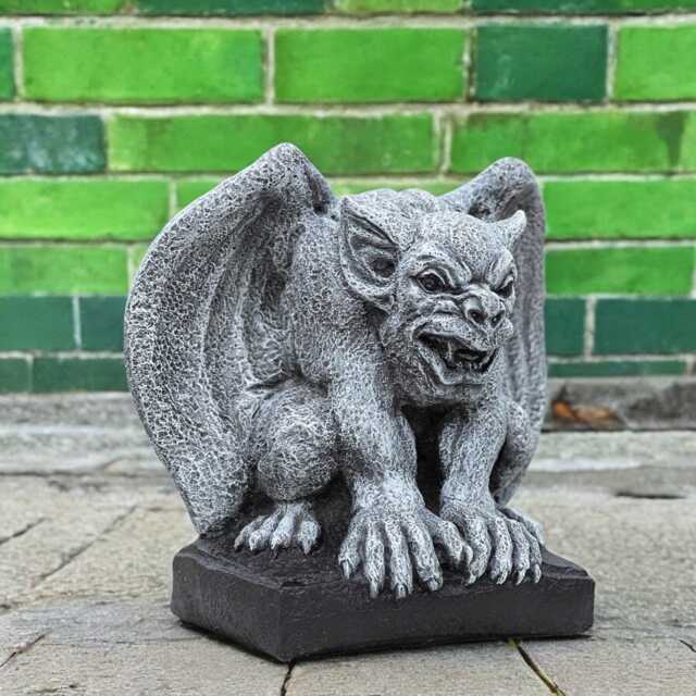 Stone Monster Statue Concrete Sculpture Scary Gargoyle Figurine Outdoor Ornament For Yard Gothic Gremlin Decoration Garden Guardian Gift - image 1