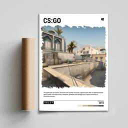 Cs Go - 2012 Video Game Wall Art Print - Poster Home Decor Gaming Gift A5-A4-A3-A2-A1 Unframed Canvas For Frame Or Hanger - thumbnail 3