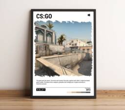 Cs Go - 2012 Video Game Wall Art Print - Poster Home Decor Gaming Gift A5-A4-A3-A2-A1 Unframed Canvas For Frame Or Hanger - thumbnail 1