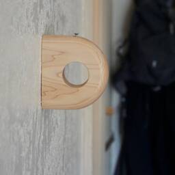 Minimal Maple Curtain Rod Bracket, Non-Toxic Finish, Holders Hangers, Easily Wall Mounted - thumbnail 2