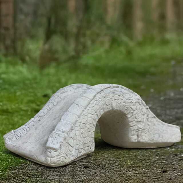 Stone Bridge Sculpture Concrete Ornament Statue Fairy Garden Accessory Outdoor Landscape Decoration Bridge Lover Gift - image 1