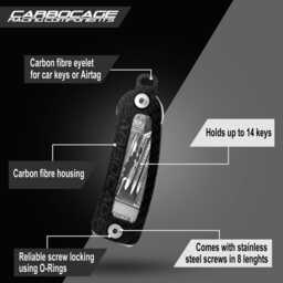 Keycage Key Organizer Key Holder Made Of Carbon - thumbnail 2