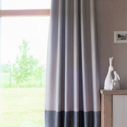 Custom Color Block Blackout Curtain Elegant Bedroom & Nursery Panel - thumbnail 2