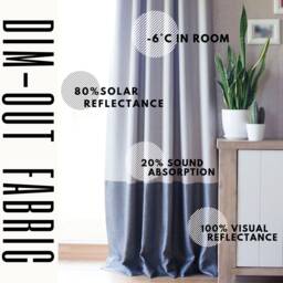 Custom Color Block Blackout Curtain Elegant Bedroom & Nursery Panel