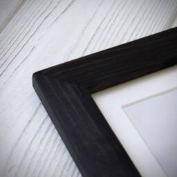 A2, A3, A4, A5, 5x5, 6x6, 5x7, 6x8, 8x10, 11x14 Picture Frame - Black Handmade Photo Frames Mounted Option Free Standing Modern - thumbnail 1