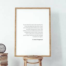 We Can Make The Best Or Worst Of It Print - F. Scott Fitzgerald Resilience Quote Inspirational Wall Art Typography Poster Unframed - thumbnail 4