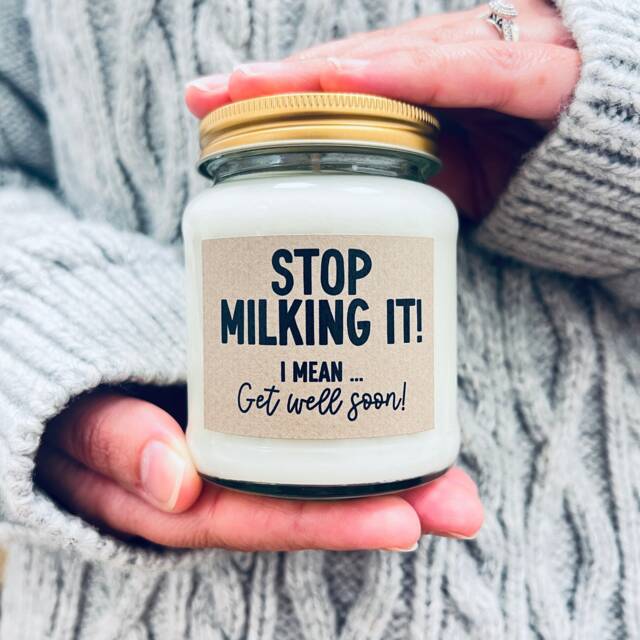 Funny Get Well Soon Candle Gift Natural Soy Wax, Colleague Gift - image 1