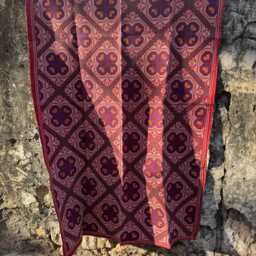 Handmade Kantha Throw With Intricate Embroidery Carpet Style Ethnic Home Accent - thumbnail 2