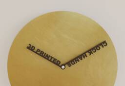 Personalizable Wall Clock - Hands 3D Printing Brass Different Sizes Silent - thumbnail 1