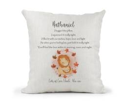 Personalised Hug Cushion, Grandson, Grandaughter. Niece, Nephew> Missing You, Christmas Birthday Gift - thumbnail 1
