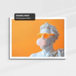Roman Marble Statue Chewing Gum Landscape Abstract Oil Painting Framed Poster Print Canvas Wall Decor Art Bedroom Home Interior Gift - thumbnail 3