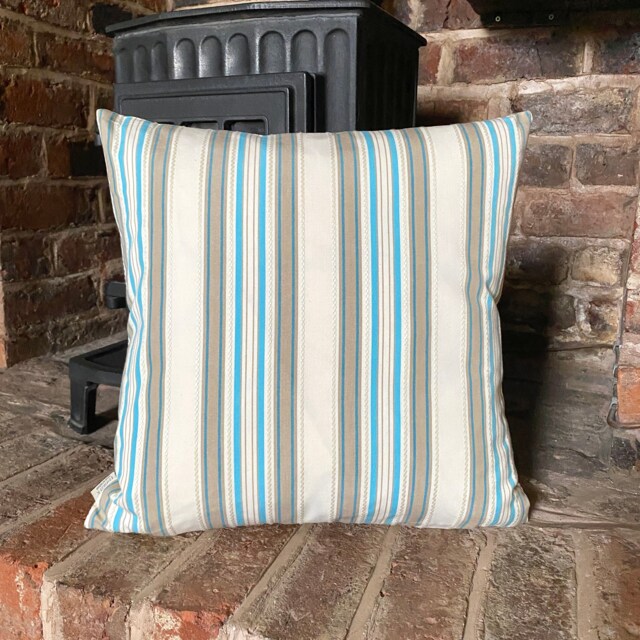 763. Voyage Nadia Duck Egg Blue Cotton Blend Cushion Cover Various Sizes - image 1