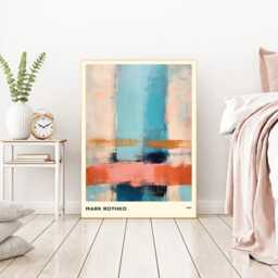 Mark Rothko Art Print, Poster, Abstract Wall Decor, Art, Pink Peach Print - thumbnail 3