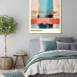 Mark Rothko Art Print, Poster, Abstract Wall Decor, Art, Pink Peach Print - thumbnail 2
