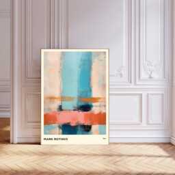 Mark Rothko Art Print, Poster, Abstract Wall Decor, Art, Pink Peach Print - thumbnail 1