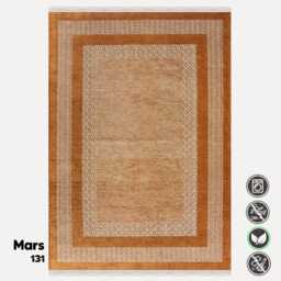 Rustic Brown Area Rug Washable Geometric Farmhouse Decor - thumbnail 3