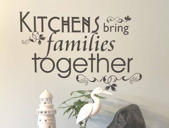 Kitchens Bring Families Together Wall Sticker, Kitchen Art, Family Decor, Decal, Art - image 1