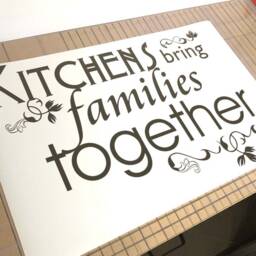 Kitchens Bring Families Together Wall Sticker, Kitchen Art, Family Decor, Decal, Art - thumbnail 3